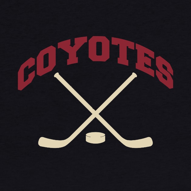 Coyotes Hockey Small Logo by CovpaTees